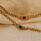 Crystal Choker Chain Necklace