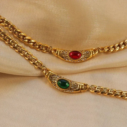 Crystal Choker Chain Necklace