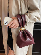 Personalized Soft Leather Clutch Bag