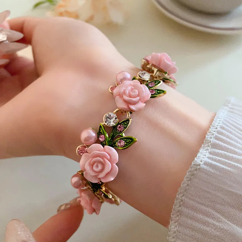 Crystal Pearl Necklace Set