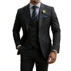 Three-Piece Double-Breasted Formal Tuxedo