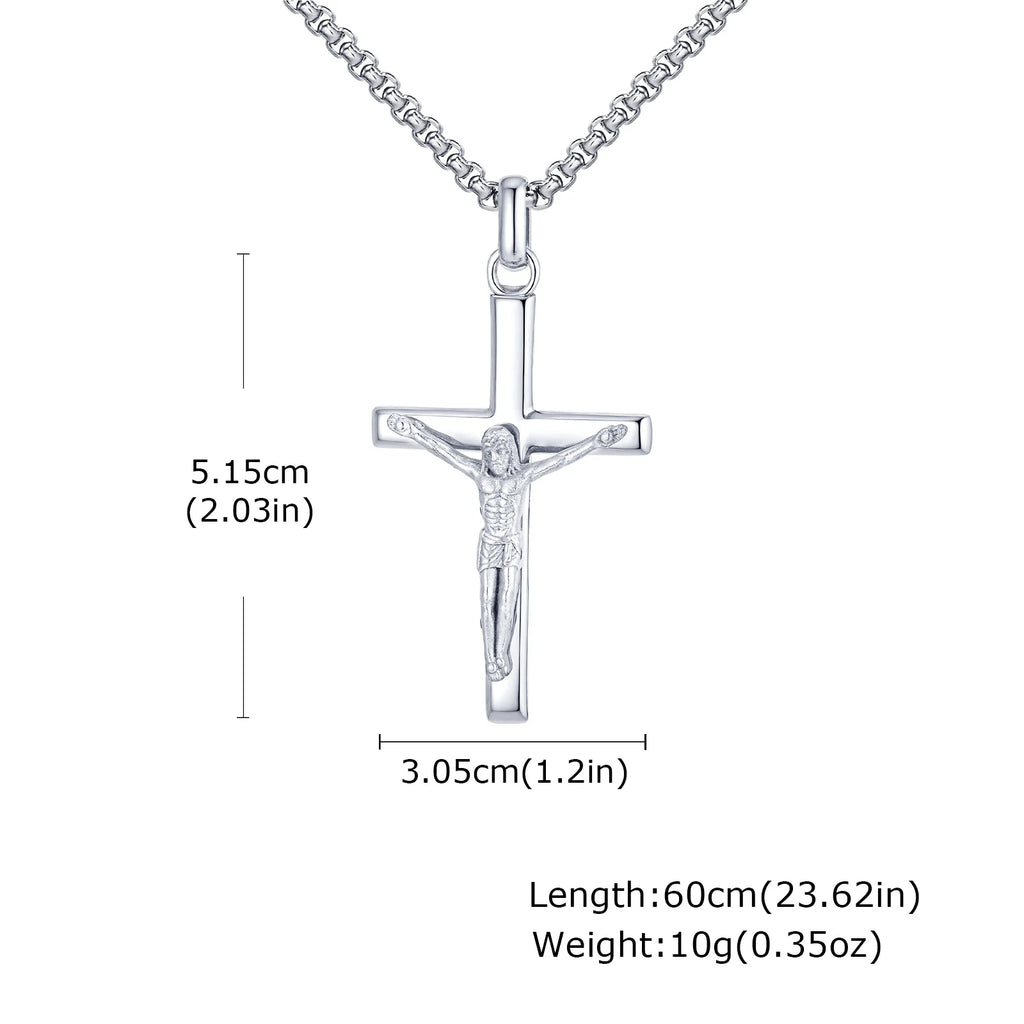 Mprainbow Crucifix Cross Necklace