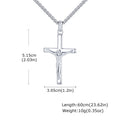 Mprainbow Crucifix Cross Necklace