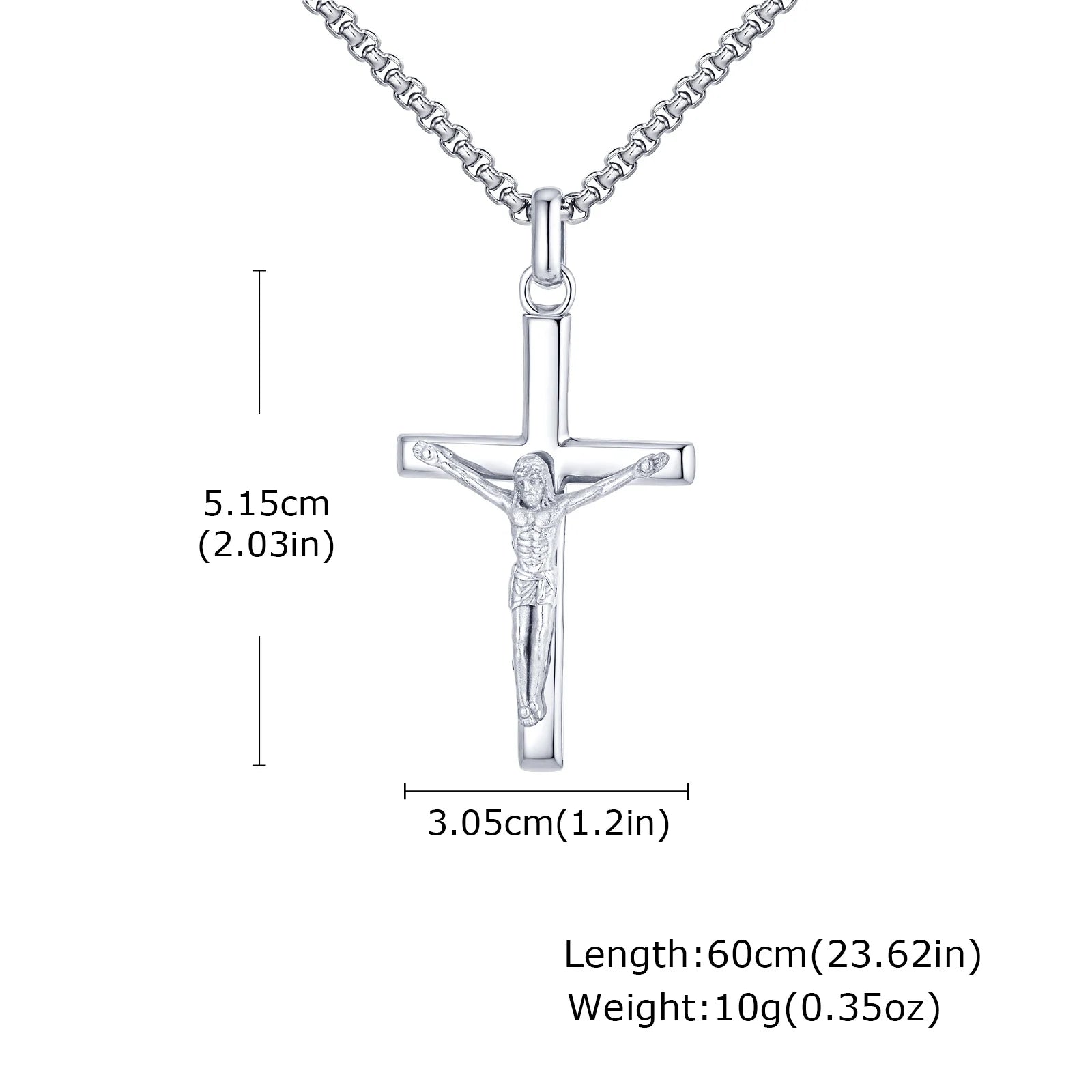Mprainbow Crucifix Cross Necklace
