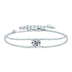 Personalized Moissanite Silver Bracelet