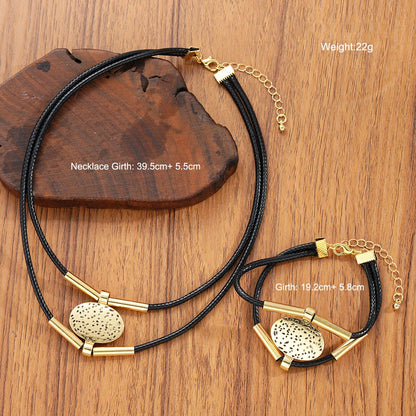 Vintage Oval Chain Jewelry Set