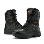 Black Polyester Desert Combat Boots