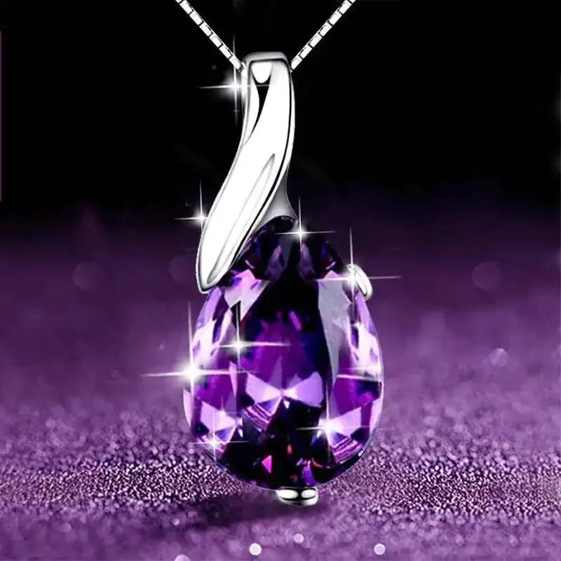 Crystal Blue Topaz Pendant
