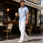 Linen Drawstring Beach Trousers