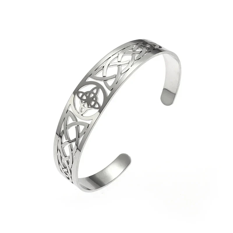 Retro Punk Koi Fish Engraved Bracelet