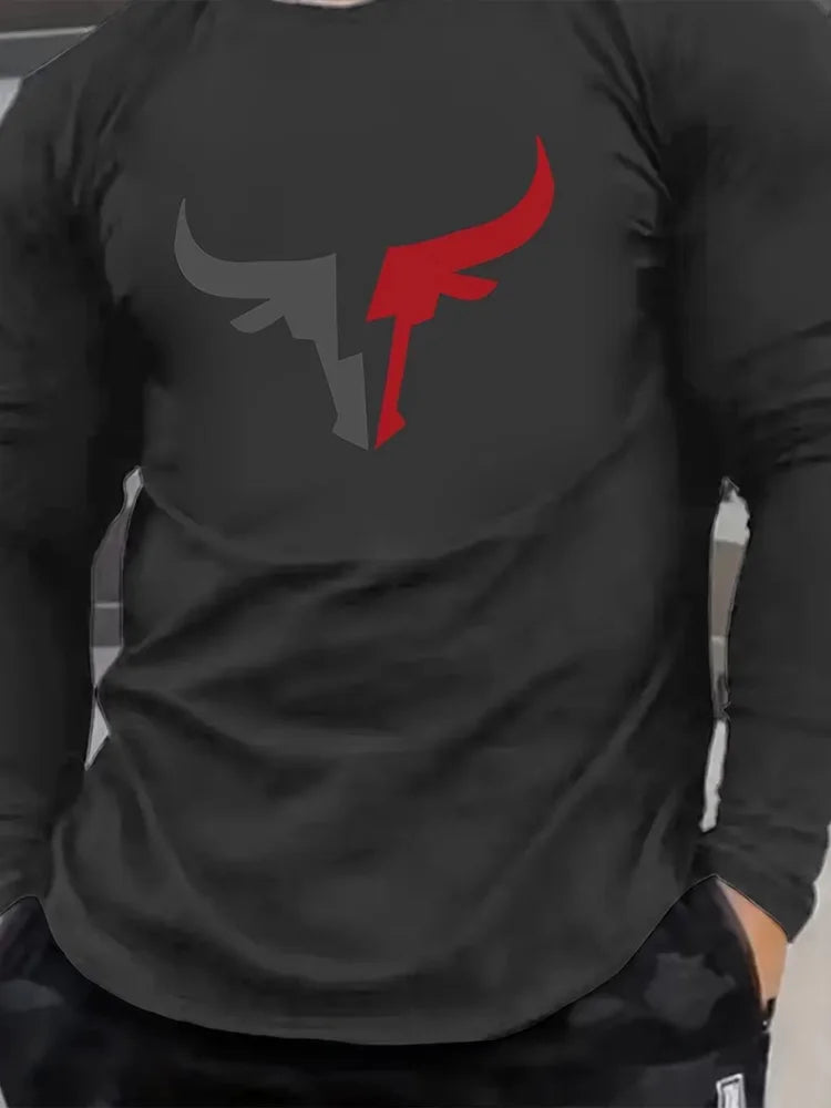 3D Print Casual Long Sleeve Tee