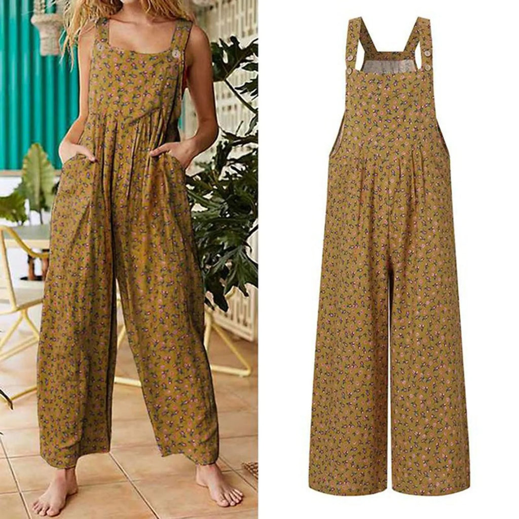 Floral Square Jumpsuit