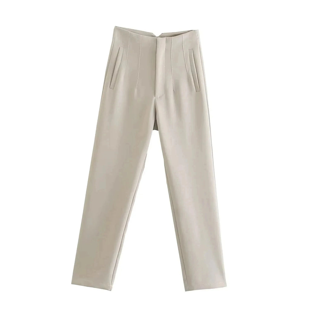 High Waist Slim Pencil Pants