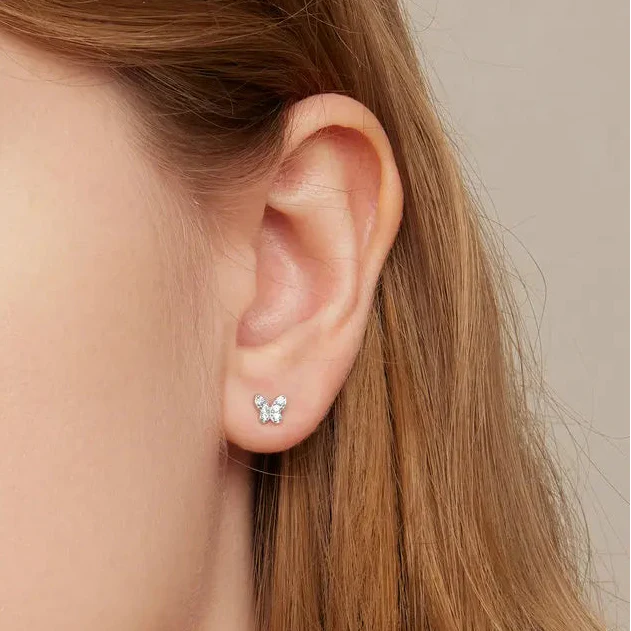 Butterfly Star Stud Earrings