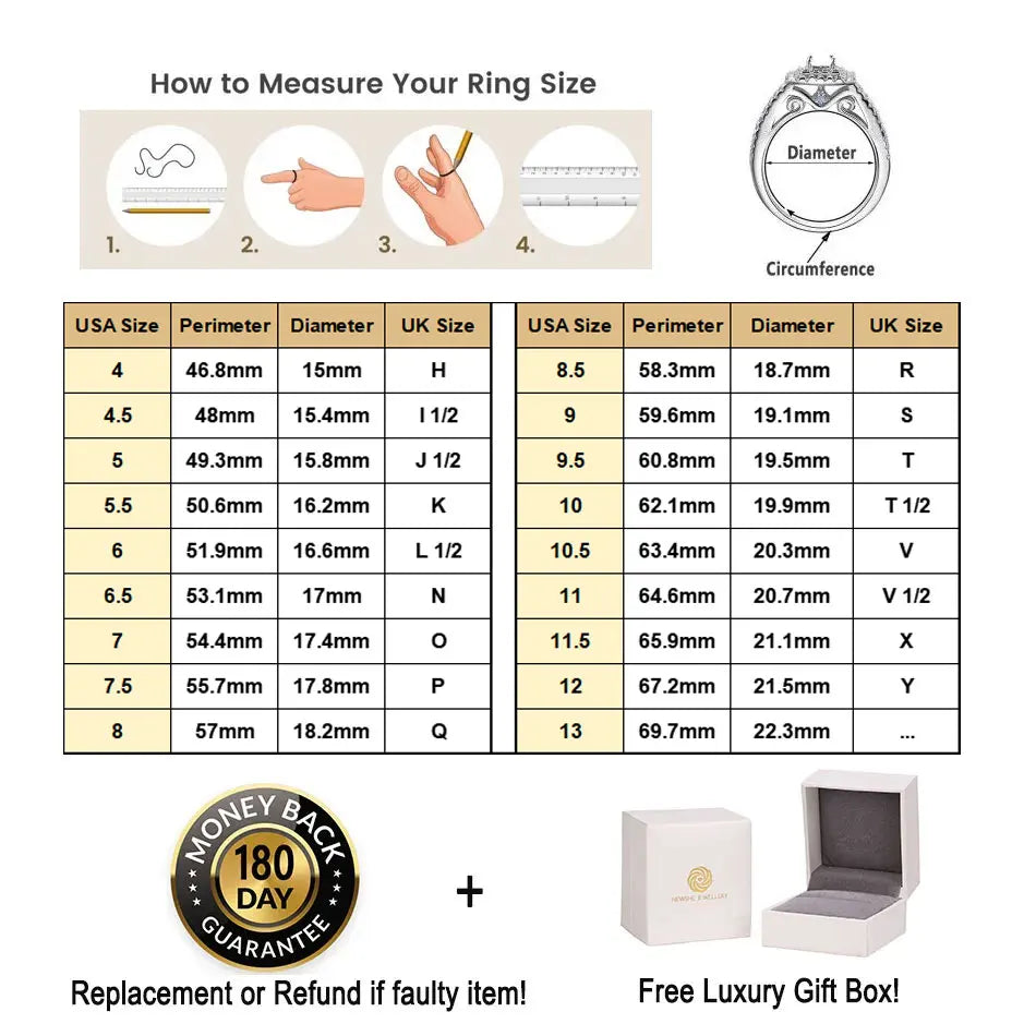 Sterling Silver Wedding Ring Set