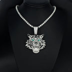 3D Tiger Pendant Necklace