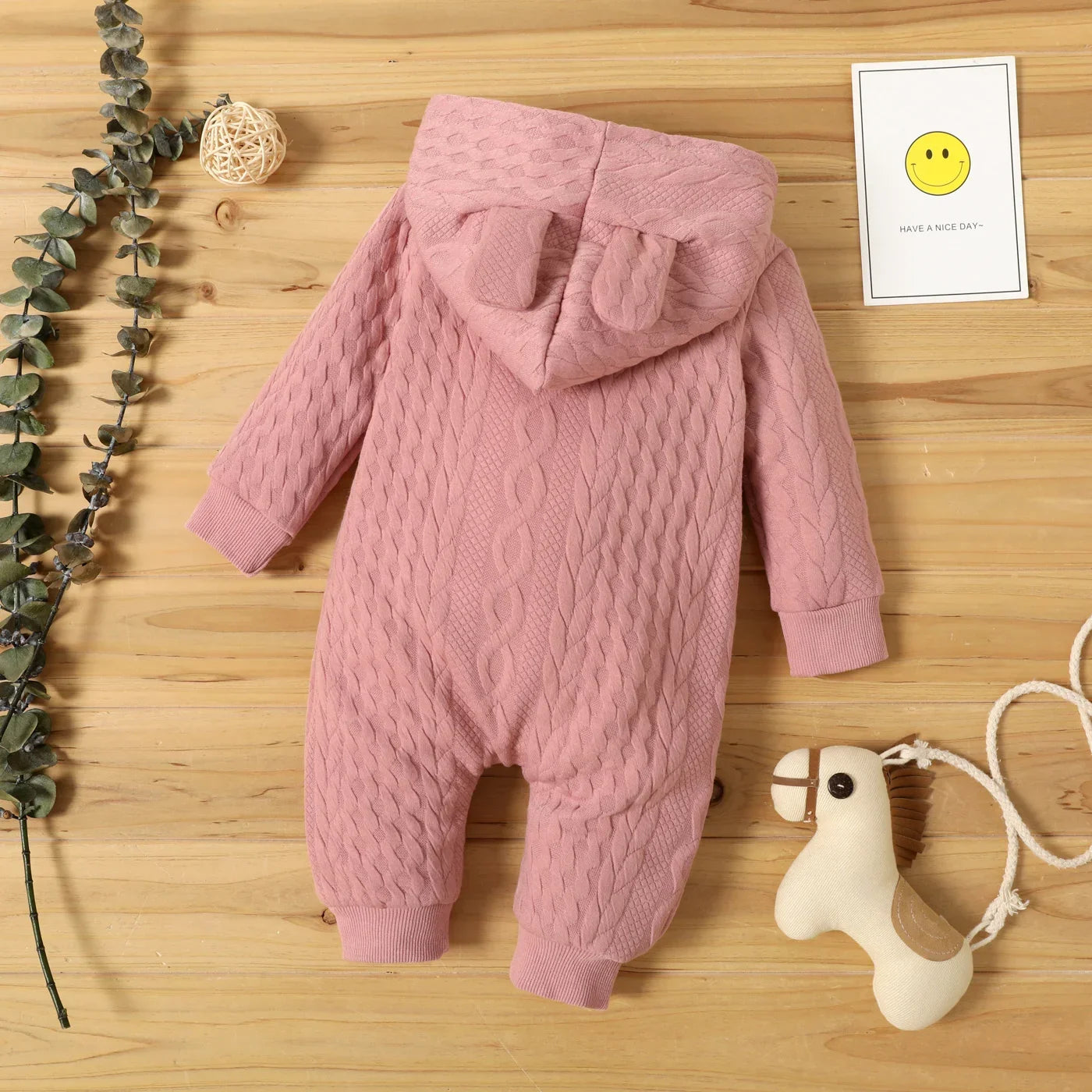 Newborn Hooded Baby Romper