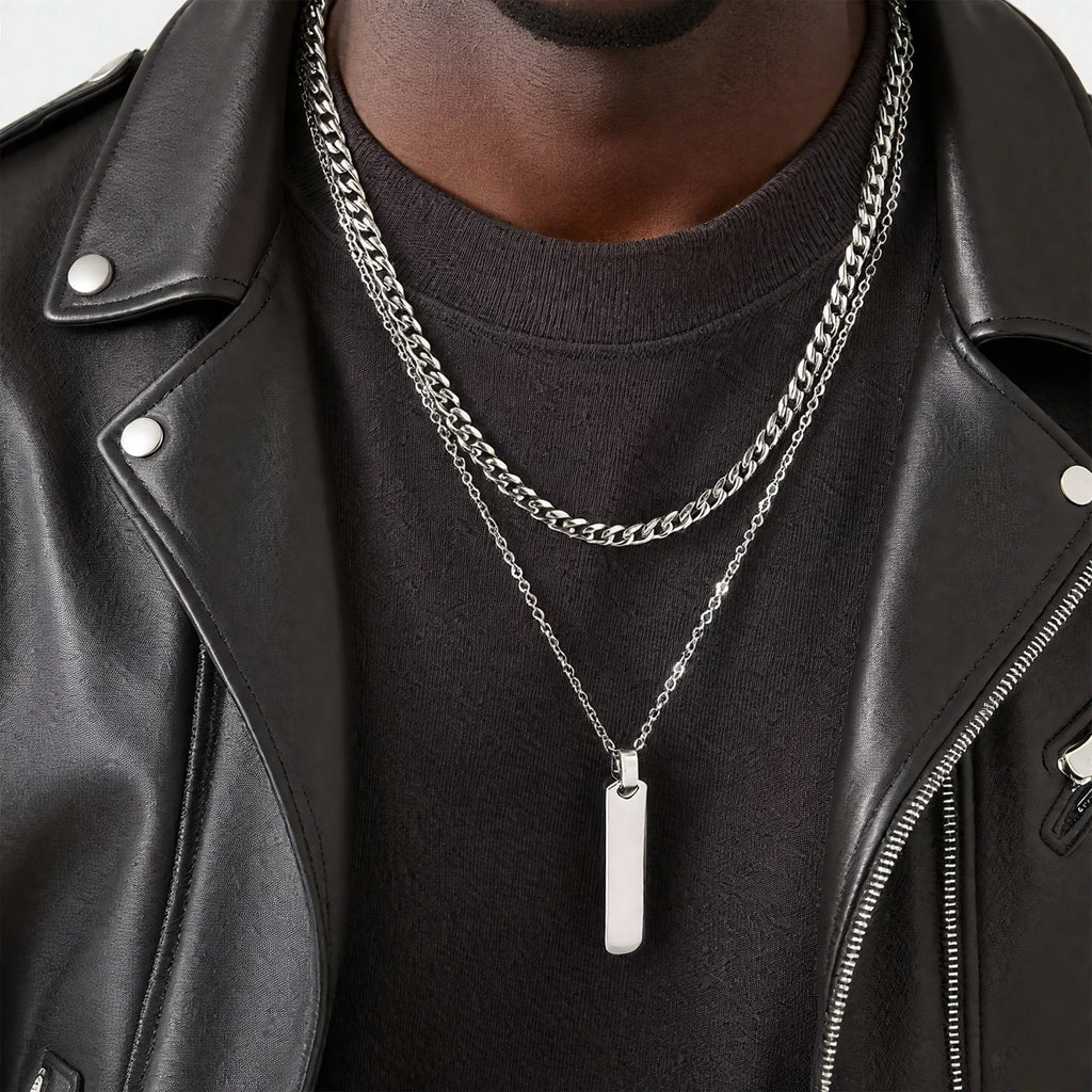 Mprainbow Vertical Layer Necklace