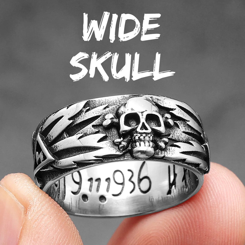 Gothic Skull Eagle Ring
