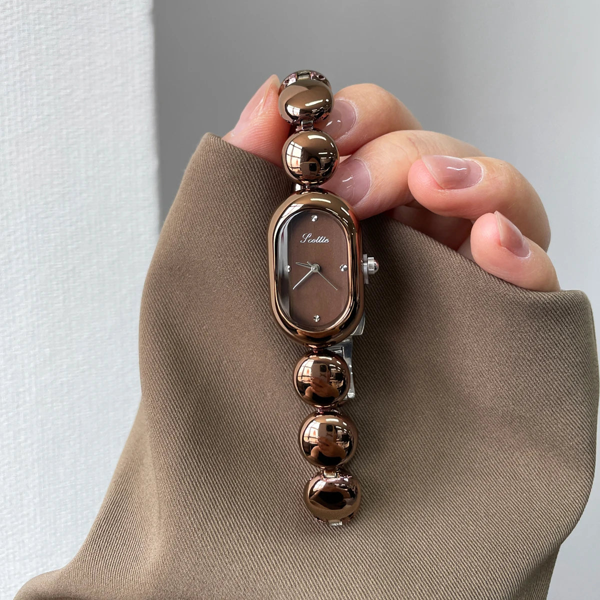 Oval Steel Watch