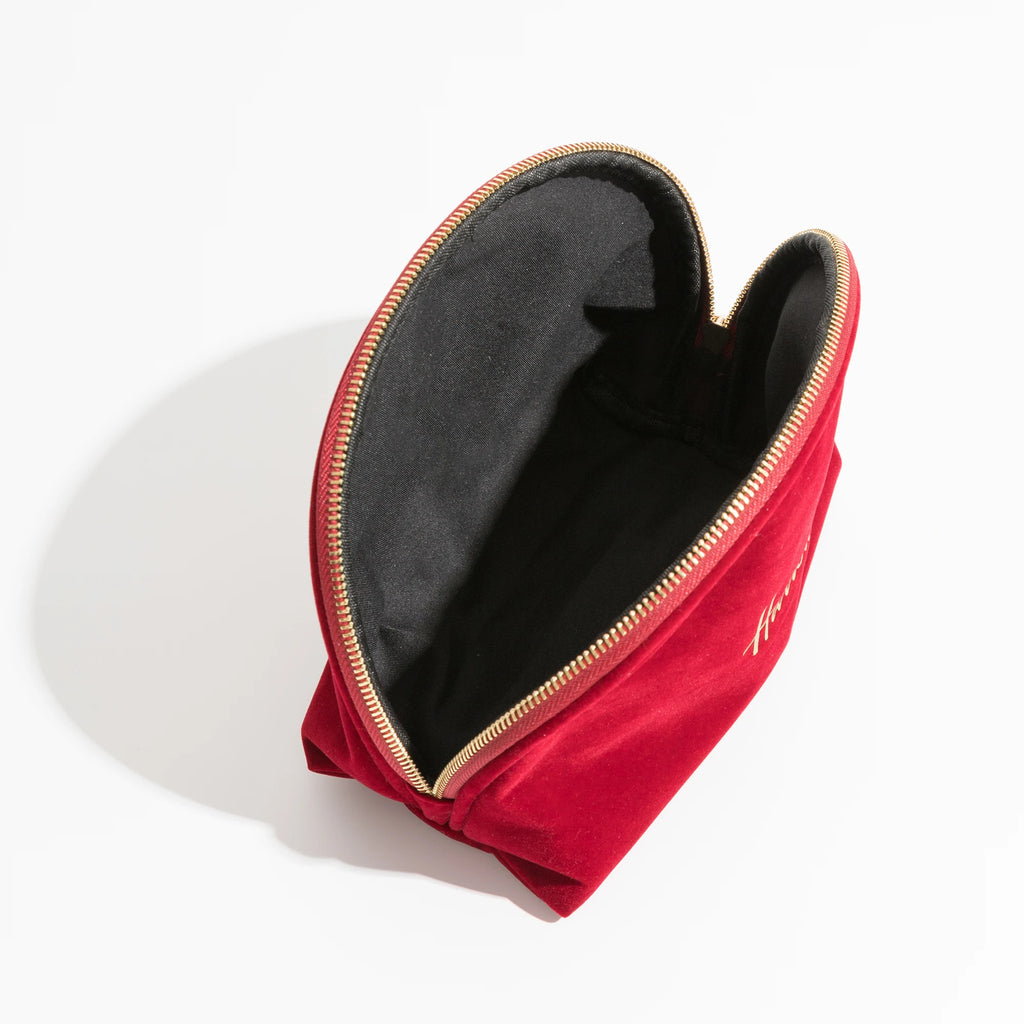 Velvet Letter Clutch