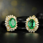 Zircon Geometric Hoop Earrings