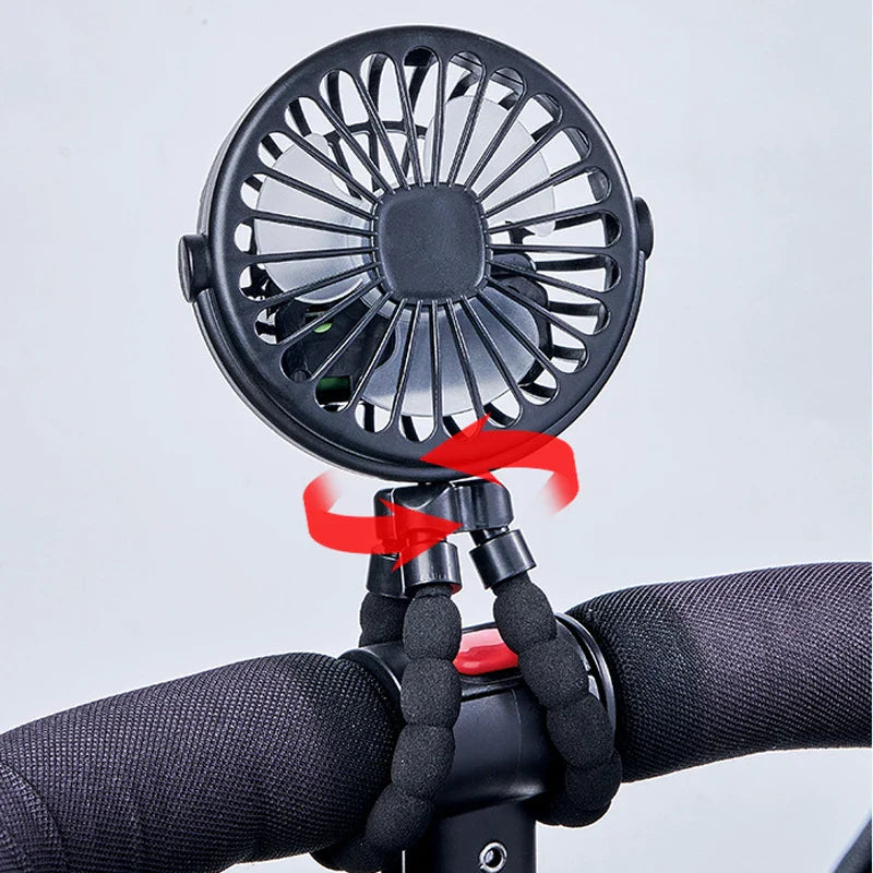 USB Rechargeable Clip On Baby Stroller Fan