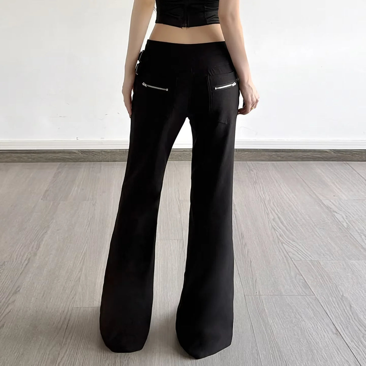 BiggOrange Micro Flare Zip Pants
