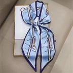 Horse Pattern Long Silk Scarf