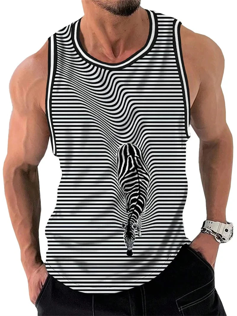 Vintage Stripe Quick-Dry Tank Top
