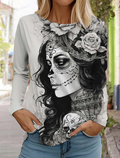 Sugar Skull Long Sleeve Shirt