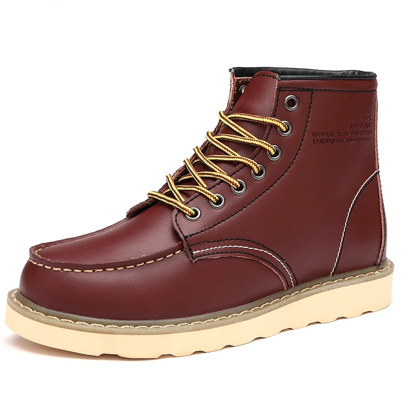 Fashion Leather Ankle Boots