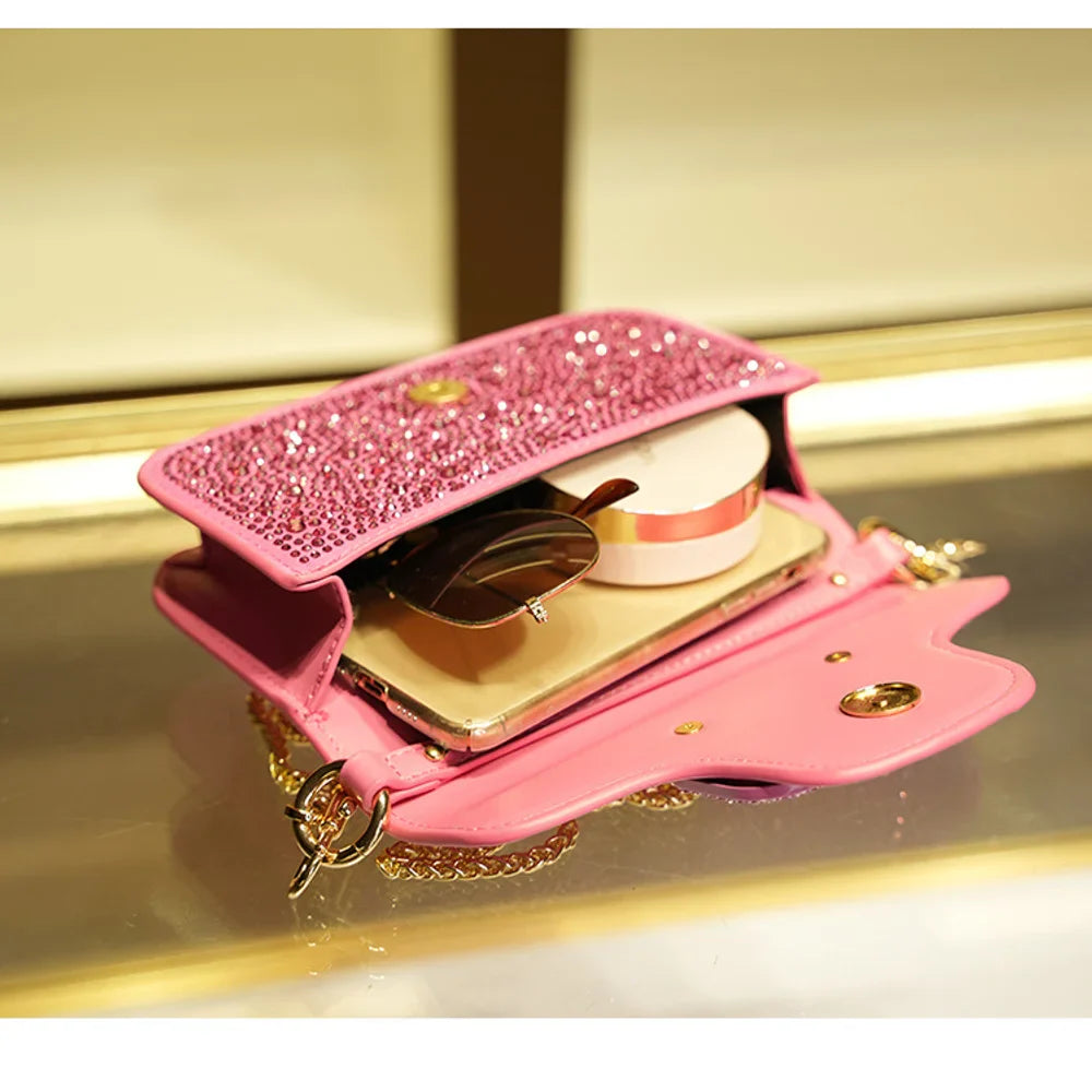 Fashion Diamond Inlay Bag
