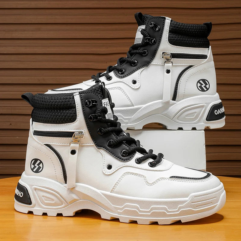 Soft-Sole High-Top Leisure Boots