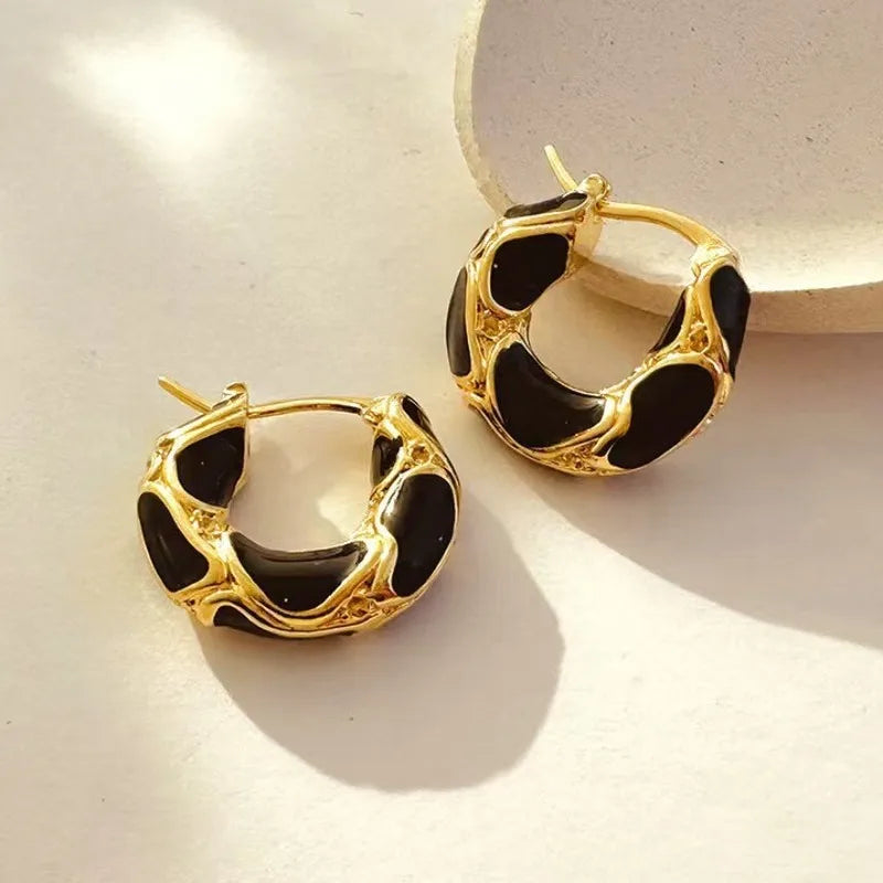 Vintage Water Drop Hoops