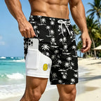 Duck Print Quick-Dry Swim Trunks