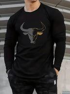 3D Print Casual Long Sleeve Tee