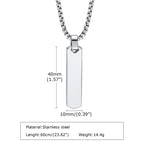 Mprainbow Vertical Layer Necklace
