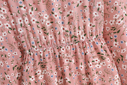 Floral Bohemian Chiffon Maxi Dress