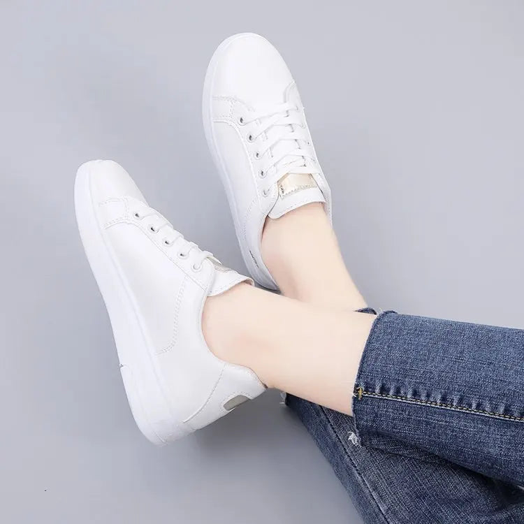 Spring Floral Lace-Up Sneakers