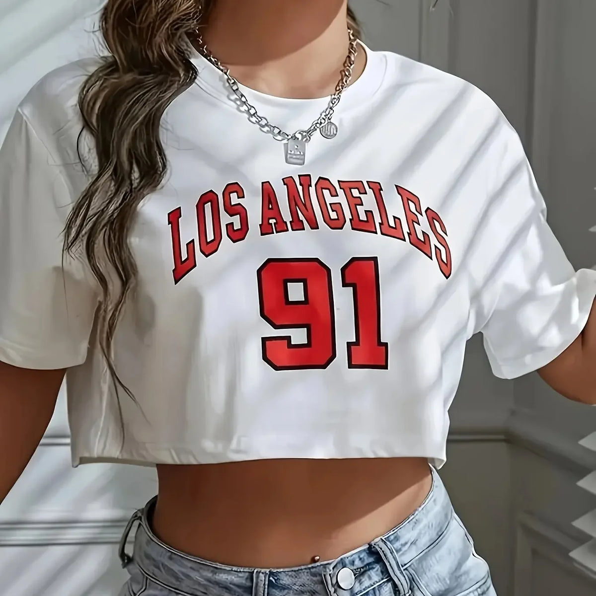 Brooklyn Graphic Crop T-Shirt