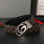 Men’s Automatic Buckle Leather Belt