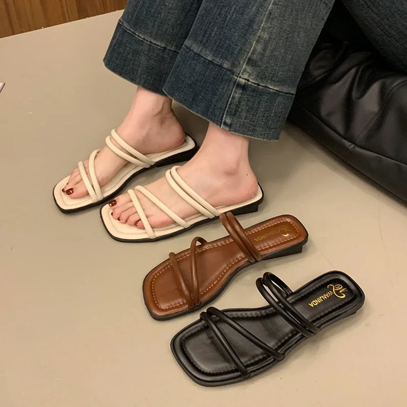 Sexy PU Platform Slippers