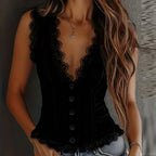 Everyday Deep V-Neck Sleeveless Top