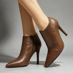 Zip-Up Pointed-Toe Pumps