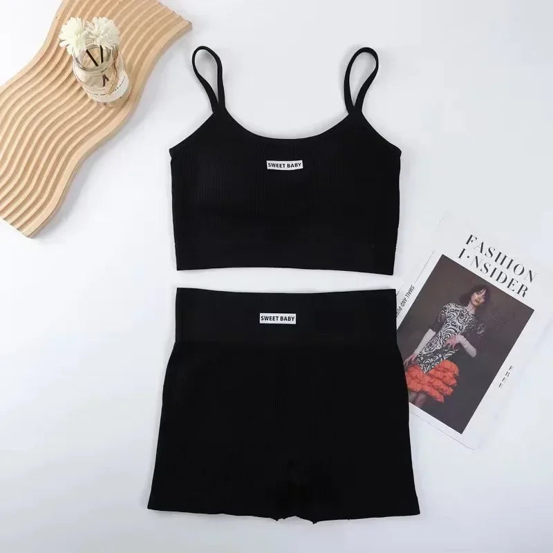 Summer Camisole Bra Suit