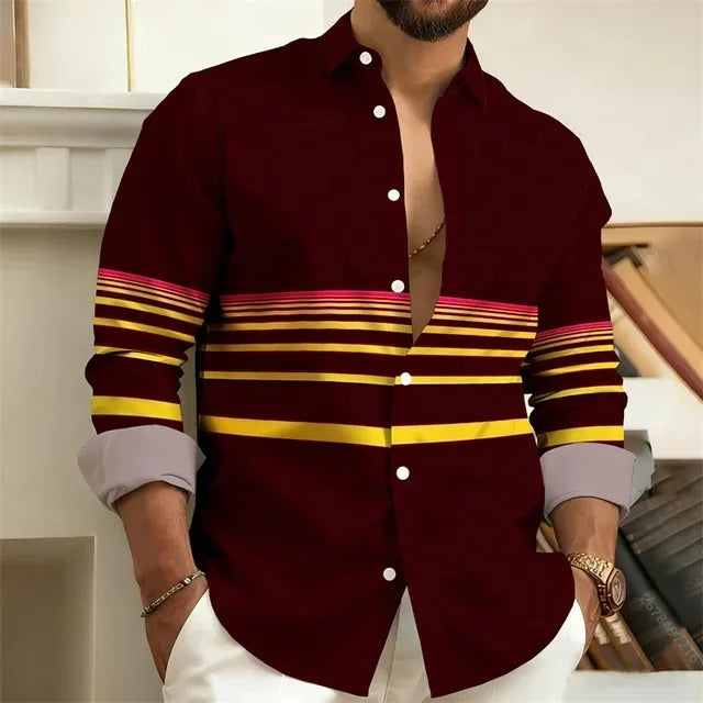 Striped Casual Full Shirt
