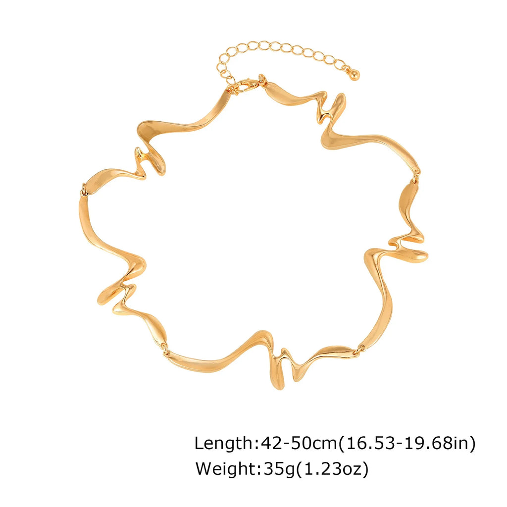 Punk Wave Cuff Neckalce