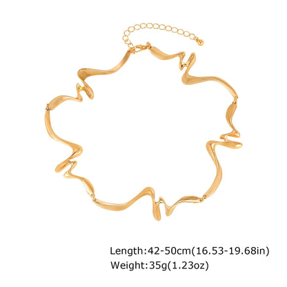 Punk Wave Cuff Neckalce