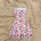 Floral Spaghetti Strap Mini Dress